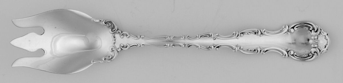 Strasbourg (Sterling, Lion-Ancr-G, 1897, Mono) Small Ice Cream Fork by Gorham Silver-1
