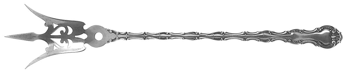 Strasbourg (Sterling, Lion-Ancr-G, 1897, Mono) Large Lettuce Serving Fork by Gorham Silver-1