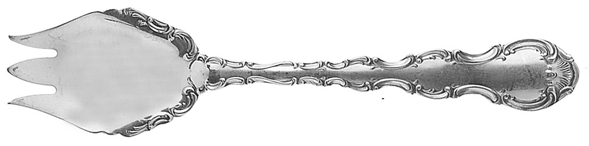 Strasbourg (Sterling, Lion-Ancr-G, 1897, Mono) Ice Cream Fork by Gorham Silver-1