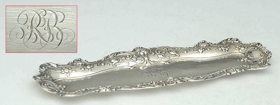 Baronial-Old (Sterling, 1898, Hollowware) Pin Tray by Gorham Silver-1