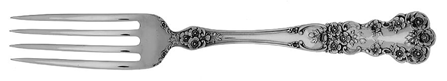 Buttercup (Sterling, Lion-Anchr-G, 1899, Mono) Dinner Fork with Long Tines by Gorham Silver-1