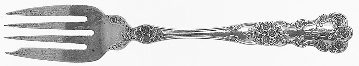 Buttercup (Sterling, Lion-Anchr-G, 1899, Mono) Pastry Fork by Gorham Silver-1