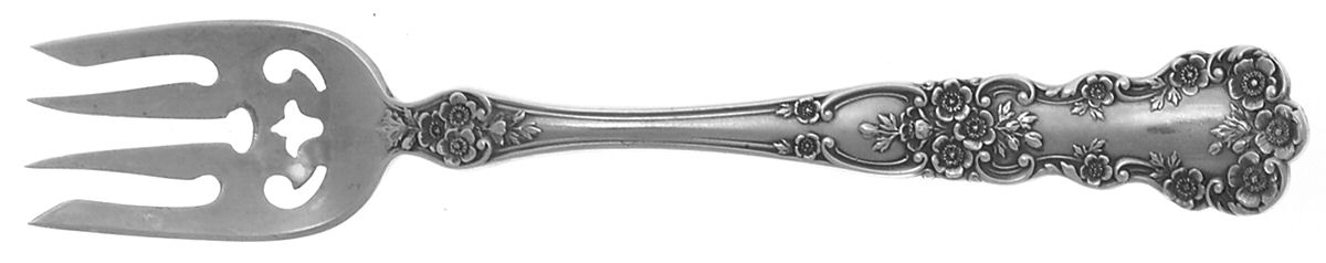 Buttercup (Sterling, Lion-Anchr-G, 1899, Mono) Large Ramekin Fork by Gorham Silver-1