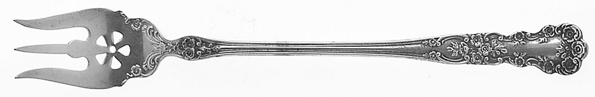 Buttercup (Sterling, Lion-Anchr-G, 1899, Mono) Olive Fork by Gorham Silver-1