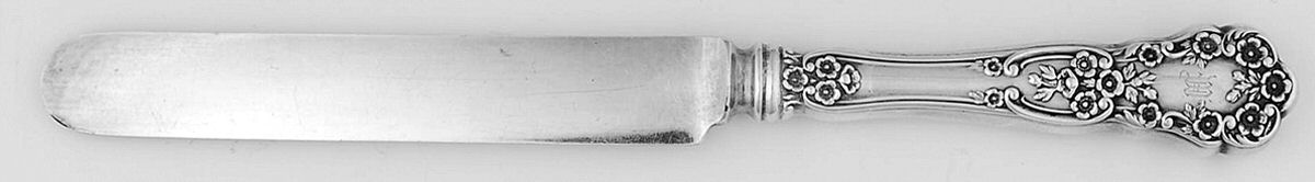 Buttercup (Sterling, Lion-Anchr-G, 1899, Mono) Blunt Hollow Knife with Bolster by Gorham Silver-1