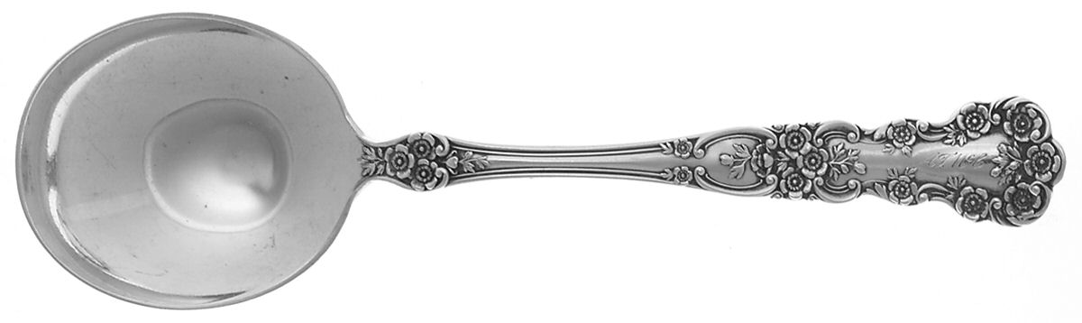 Buttercup (Sterling, Lion-Anchr-G, 1899, Mono) Round Bowl Soup Spoon (Gumbo) by Gorham Silver-1