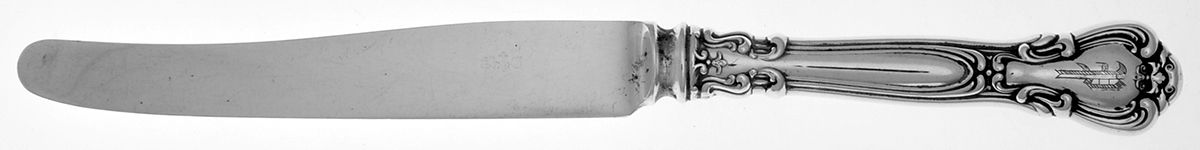 Chantilly (Sterling, 1895, Lion-Anchor-G, No Mono) New French Hollow Knife with Bolster by Gorham Silver-1