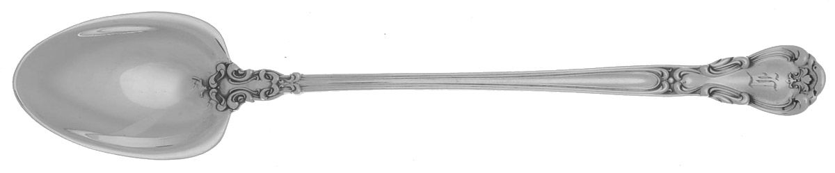 Chantilly (Sterling, 1895, Lion-Anchr-G, Monograms) Parfait Spoon (Solid Piece) by Gorham Silver-1
