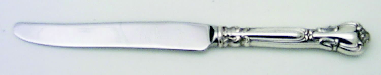 Chantilly (Sterling, 1895, Lion-Anchr-G, Monograms) New French Hollow Knife by Gorham Silver-1