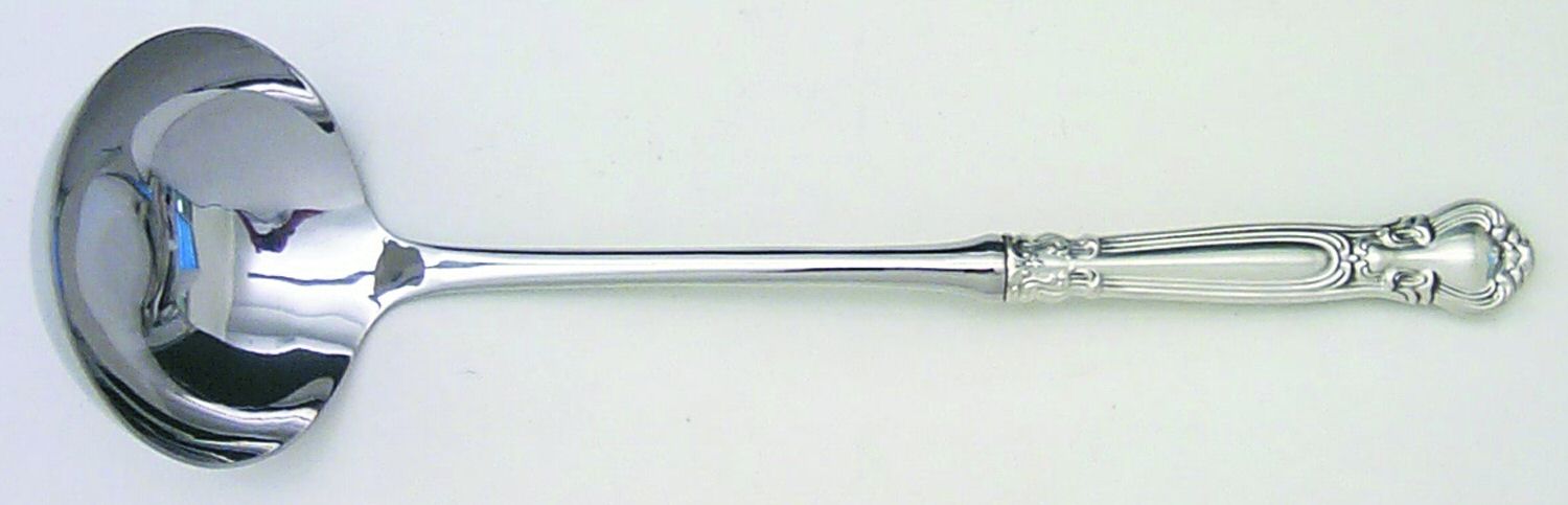 Chantilly (Sterling, 1895, Lion-Anchr-G, Monograms) Soup Ladle with Stainless Bowl HC by Gorham Silver-1