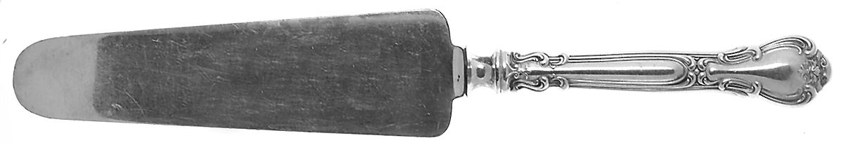 Chantilly (Sterling, 1895, Lion-Anchr-G, Monograms) Cake Knife with Silverplate Blade by Gorham Silver-1