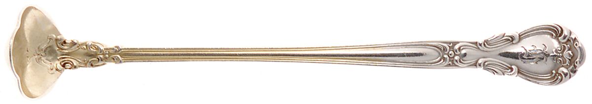 Chantilly (Sterling, 1895, Lion-Anchr-G, Monograms) Mustard Spoon by Gorham Silver-1
