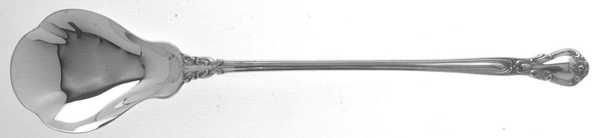Chantilly (Sterling, 1895, Lion-Anchr-G, Monograms) Large Lettuce Serving Spoon by Gorham Silver-1