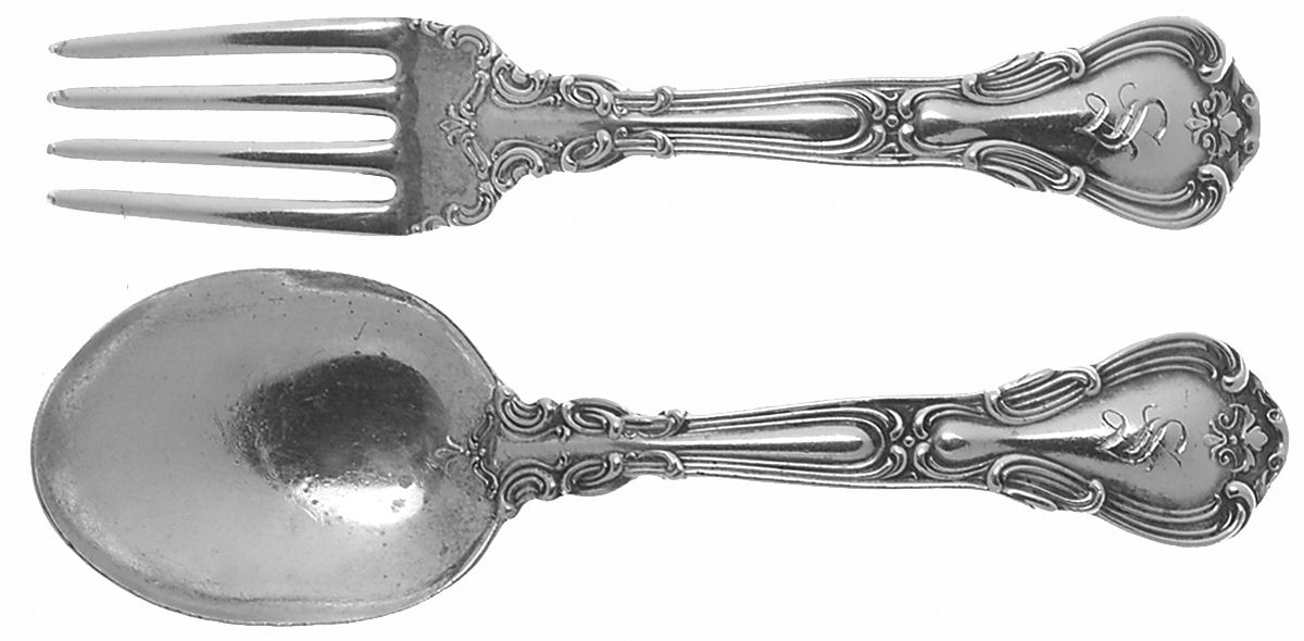 Buckingham (Sterling, 1910) 2 Pc Baby Set (BF, BS) by Gorham Silver-1