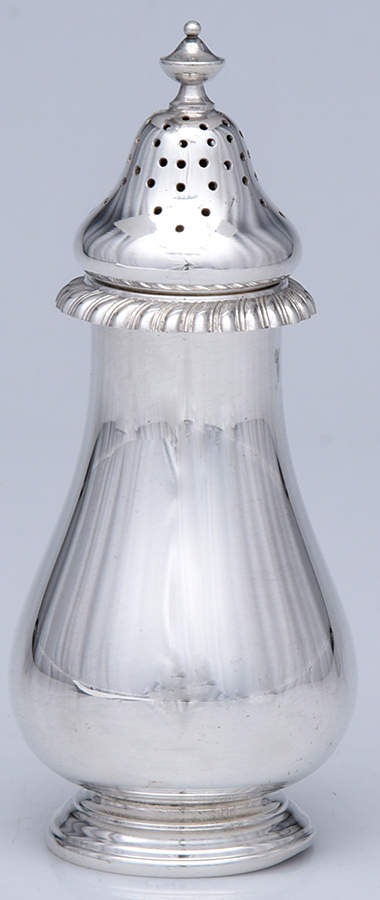 English Gadroon-Gadroon (Sterling, Hollowware) Pepper Shaker by Gorham Silver-1