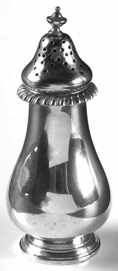 English Gadroon-Gadroon (Sterling, Hollowware) Salt Shaker by Gorham Silver-1
