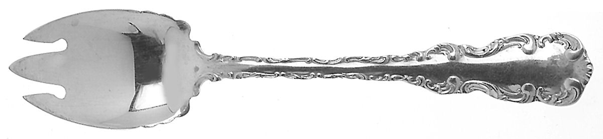 Louis XV (Sterling, 1891) Ice Cream Fork by Gorham Silver-1