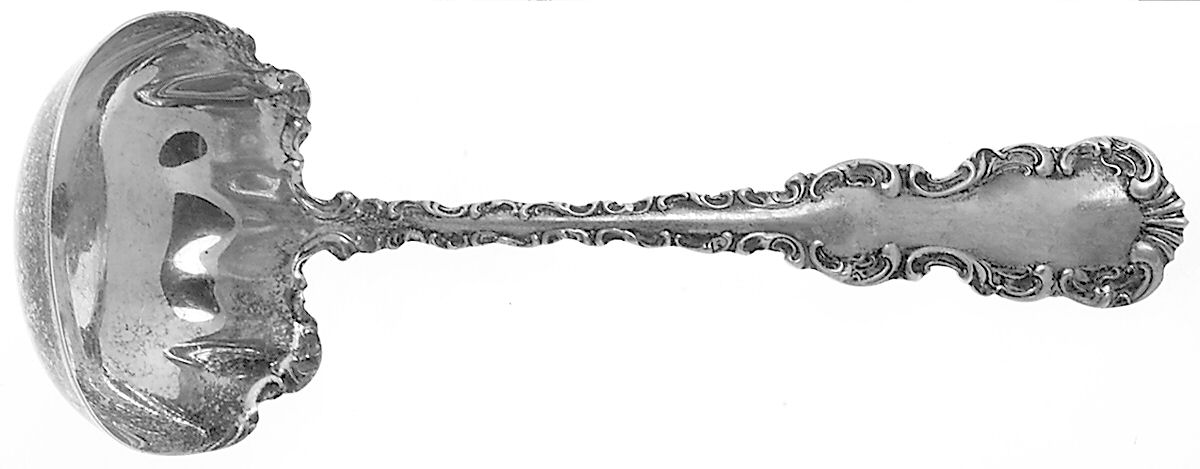 Louis XV (Sterling, 1891) Solid Gravy Ladle by Gorham Silver-1