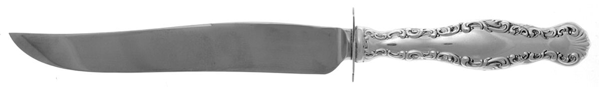 Louis XV (Sterling, 1891) Small Carving Knife W/Sterling Guard by Gorham Silver-1
