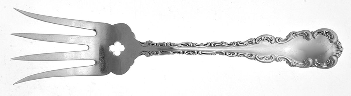 Louis XV (Sterling, 1891) Medium Chipped Beef Fork by Gorham Silver-1