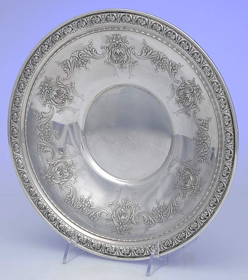 King Edward (Sterling, Hollowware) Sterling Sandwich Plate by Gorham Silver-1