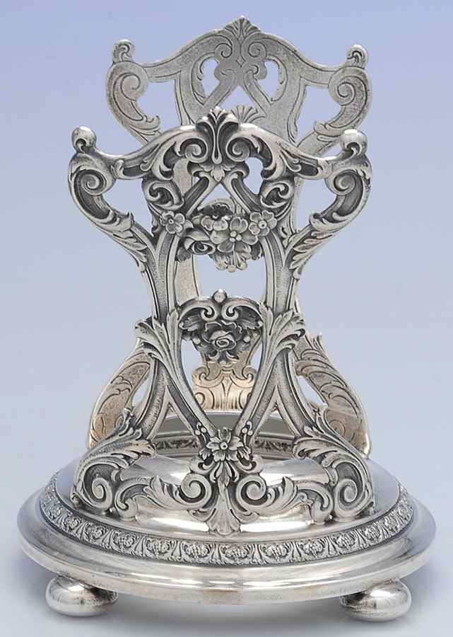 King Edward (Sterling, Hollowware) Sterling Kettle, Stand Only by Gorham Silver-1