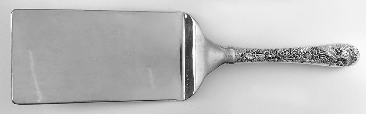Olde Bouquet (Silverplate) Lasagna Server, Solid Piece by Godinger-1