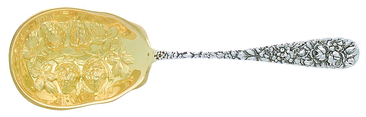Olde Bouquet (Silverplate) Solid Smooth Berry/Casserole Spoon by Godinger-1
