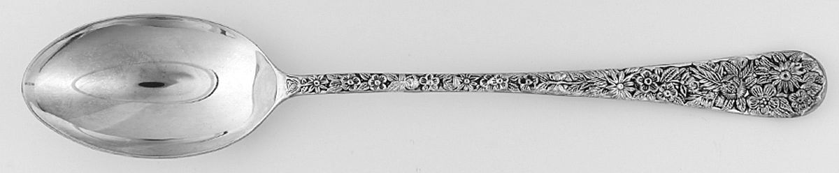Olde Bouquet (Silverplate) Solid Serving Spoon by Godinger-1