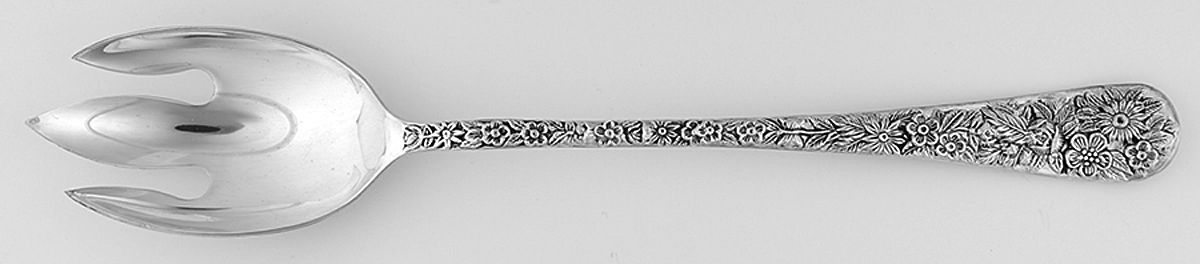 Olde Bouquet (Silverplate) Solid Serving Fork by Godinger-1