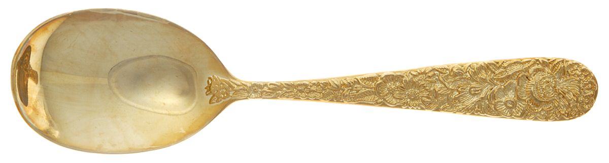 Golden Olde Bouquet (Gold Electroplate) Sugar Spoon by Godinger-1
