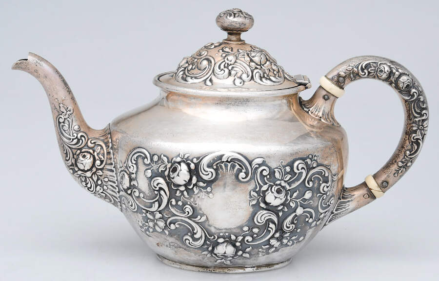 Fleury (Sterling, 1909, Hollowware) Teapot by Gorham Silver-1