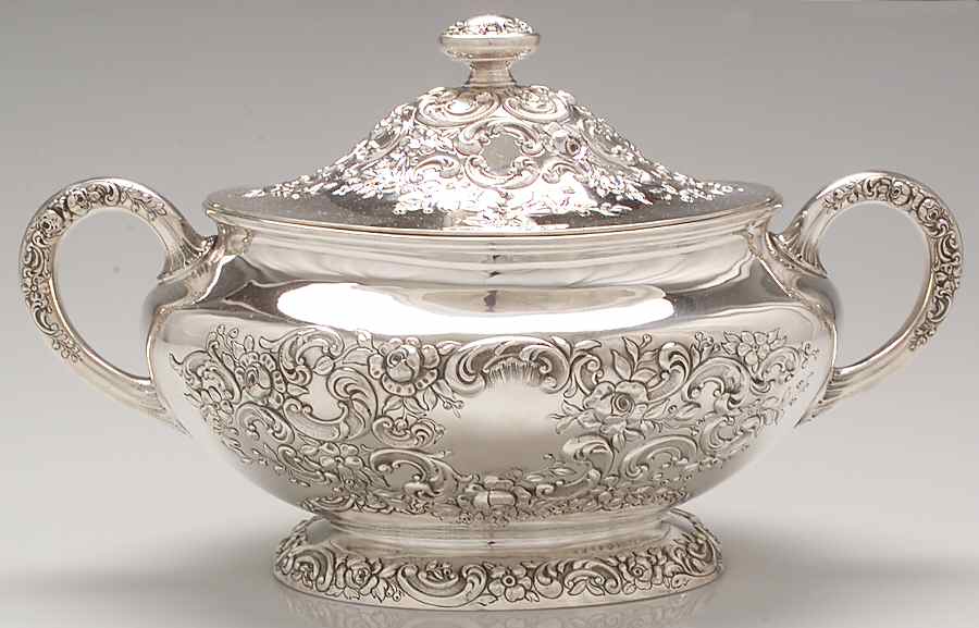 Fleury (Sterling, 1909, Hollowware) Tureen & Lid by Gorham Silver-1