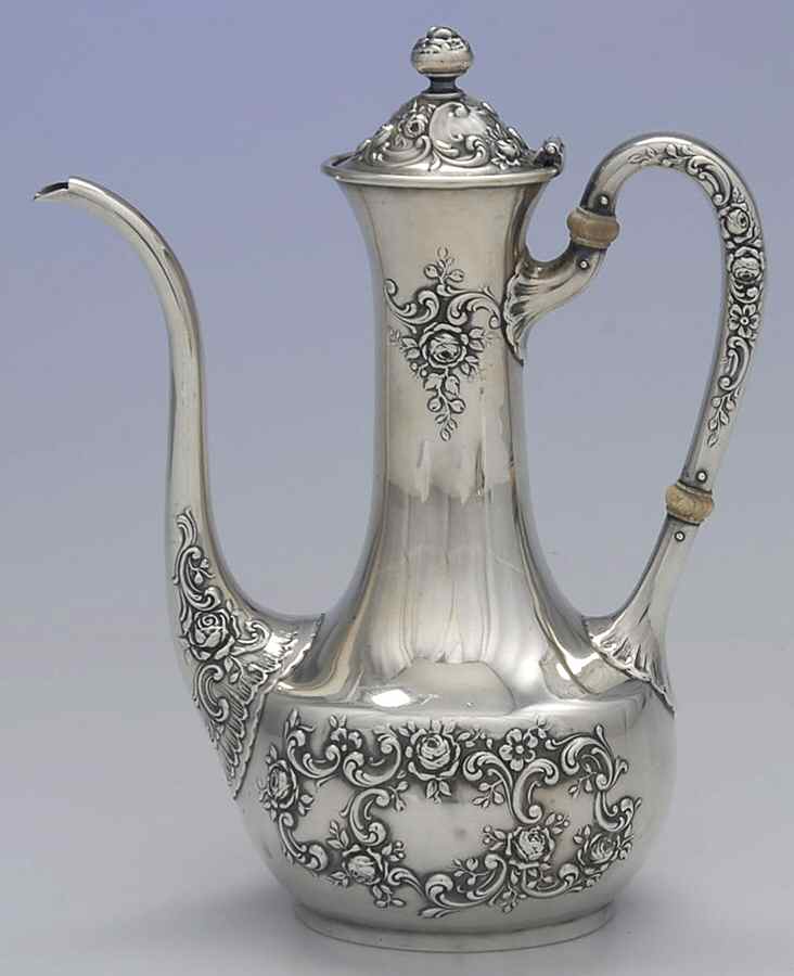 Fleury (Sterling, 1909, Hollowware) Mini Coffee Pot by Gorham Silver-1