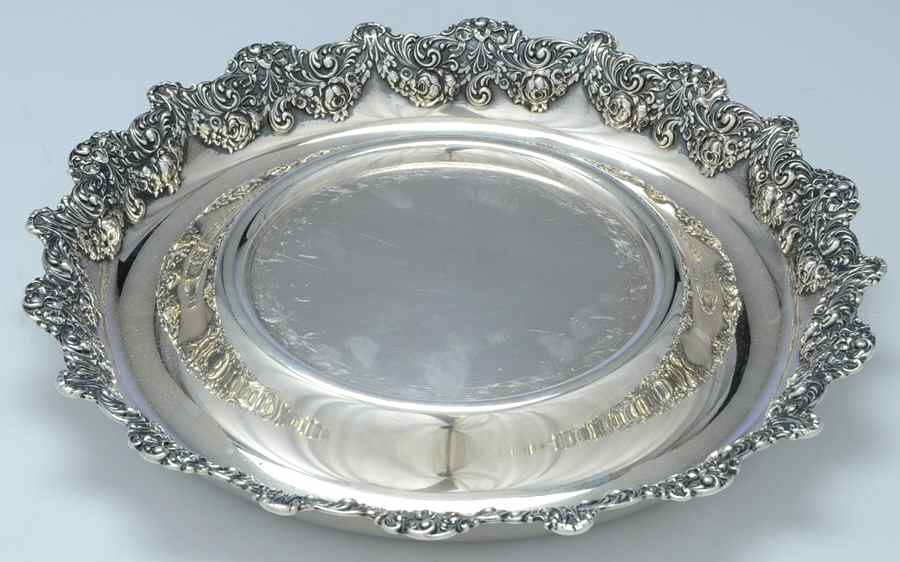 Fleury (Sterling, 1909, Hollowware) Underplate for 3 Handled Loving Cup by Gorham Silver-1