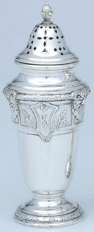 Florentine-Florenz (Sterling, 1901, Hollowware) Salt Shaker by Gorham Silver-1