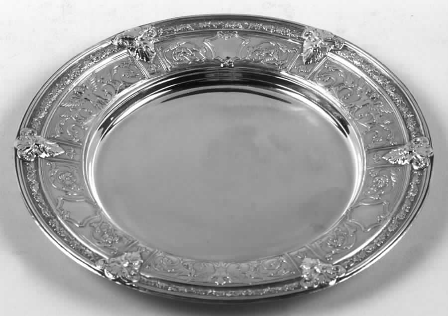 Florentine-Florenz (Sterling, 1901, Hollowware) Bread Plate by Gorham Silver-1