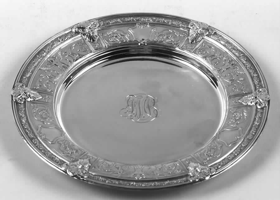 Florentine-Florenz (Sterling, 1901, Hollowware) Bread Plate by Gorham Silver-1