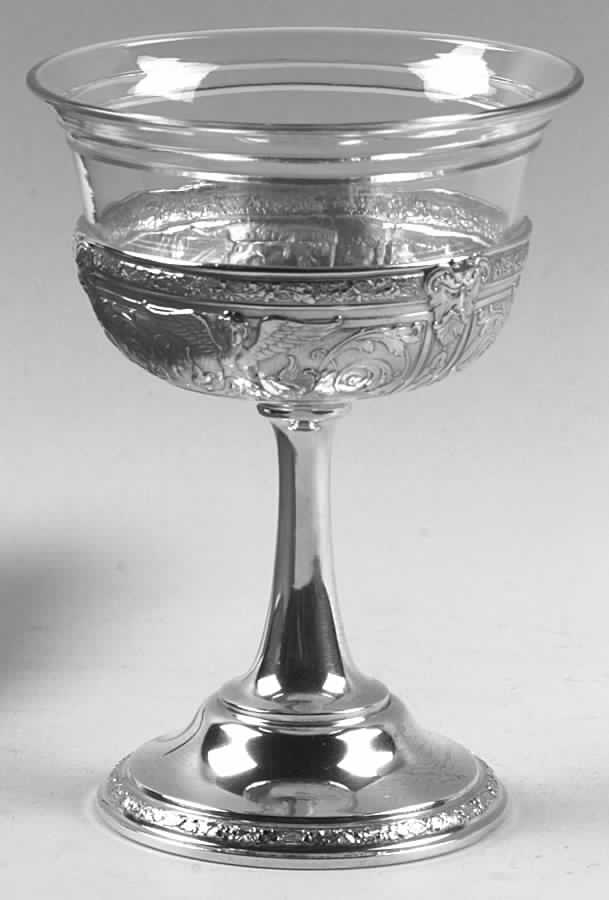 Florentine-Florenz (Sterling, 1901, Hollowware) Champagne/Sherbet by Gorham Silver-1