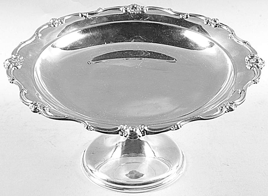 Melrose (Sterling, 1948, Hollowware) Weighted Pedestal Cake Stand by Gorham Silver-1