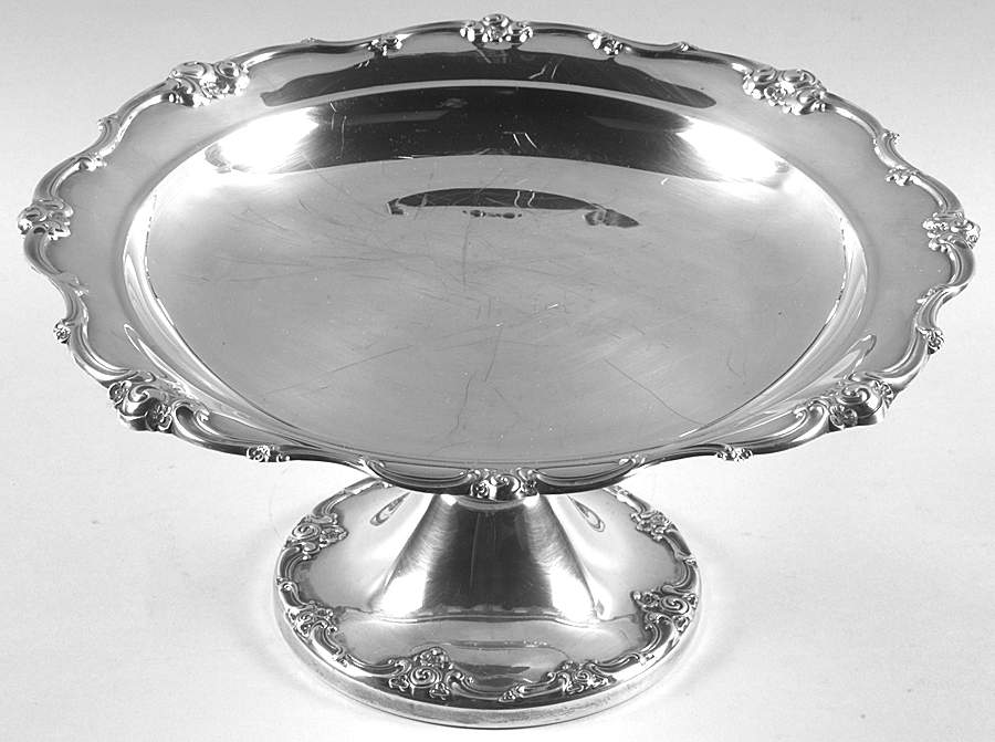 Melrose (Sterling, 1948, Hollowware) Weighted Pedestal Cake Stand by Gorham Silver-1