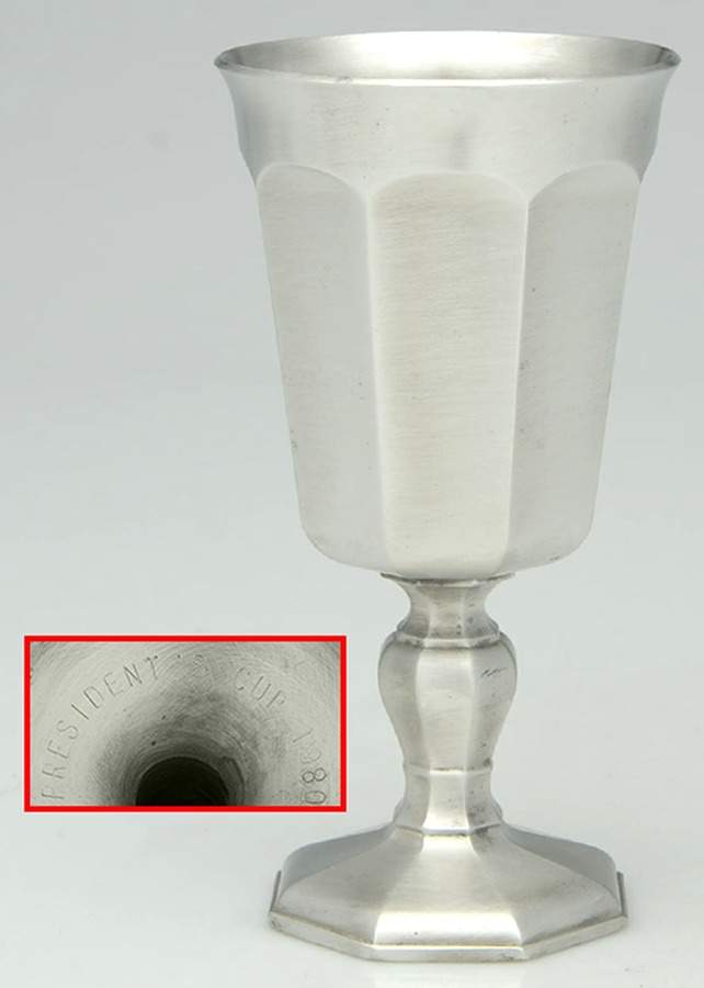 Octette (Pewter, Hollowware) Water Goblet by Gorham Silver-1
