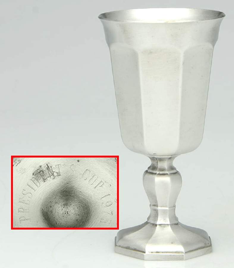 Octette (Pewter, Hollowware) Water Goblet by Gorham Silver-1