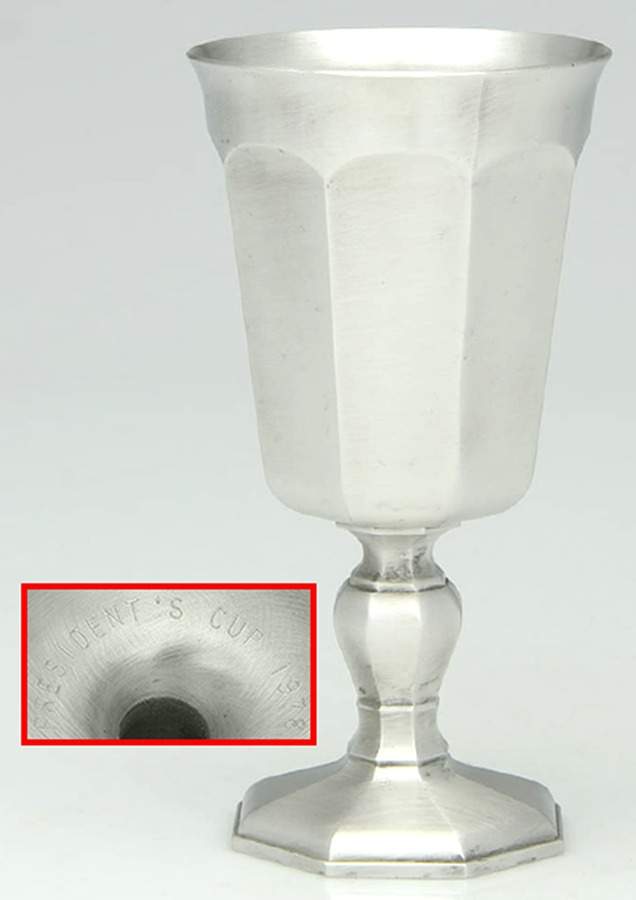 Octette (Pewter, Hollowware) Water Goblet by Gorham Silver-1