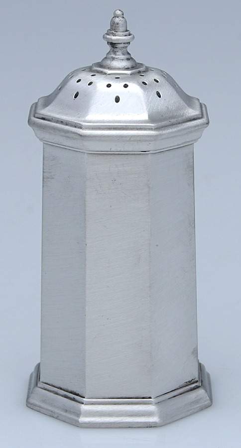 Octette (Pewter, Hollowware) Pepper Shaker by Gorham Silver-1