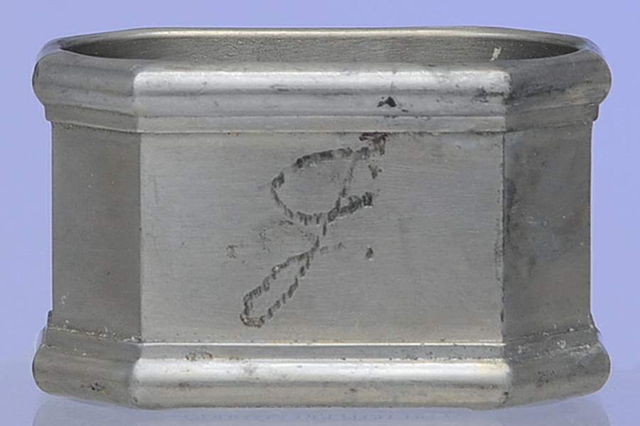 Octette (Pewter, Hollowware) Monogram Napkin Ring by Gorham Silver-1