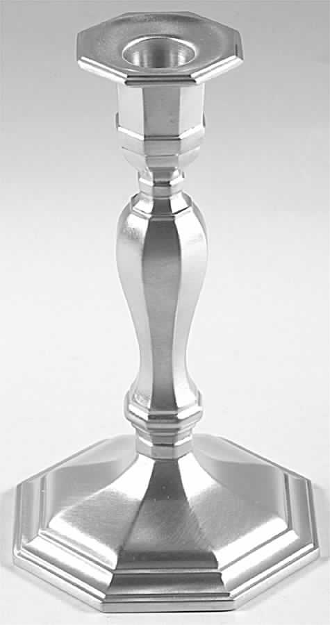 Octette (Pewter, Hollowware) 7" Candlestick by Gorham Silver-1