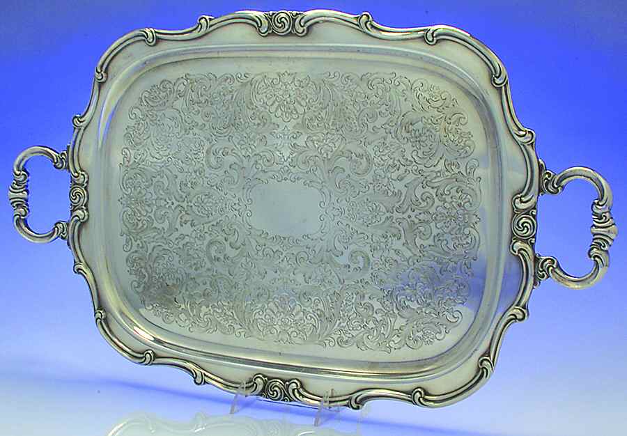 Rondo (Silverplate, Hollowware) Silverplate Waiter Tray by Gorham Silver-1