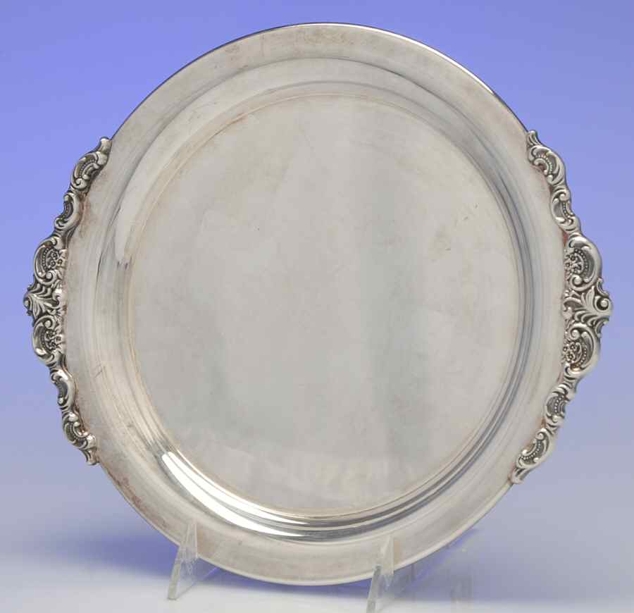 Rondo (Silverplate, Hollowware) Medium Round Silverplate Tray by Gorham Silver-1