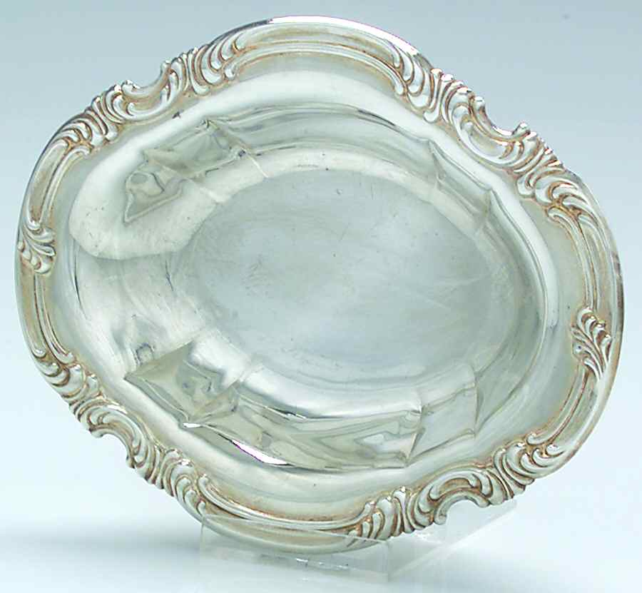 Scroll (Silverplate, Hollowware) Silverplate Bon Bon Bowl by Gorham Silver-1